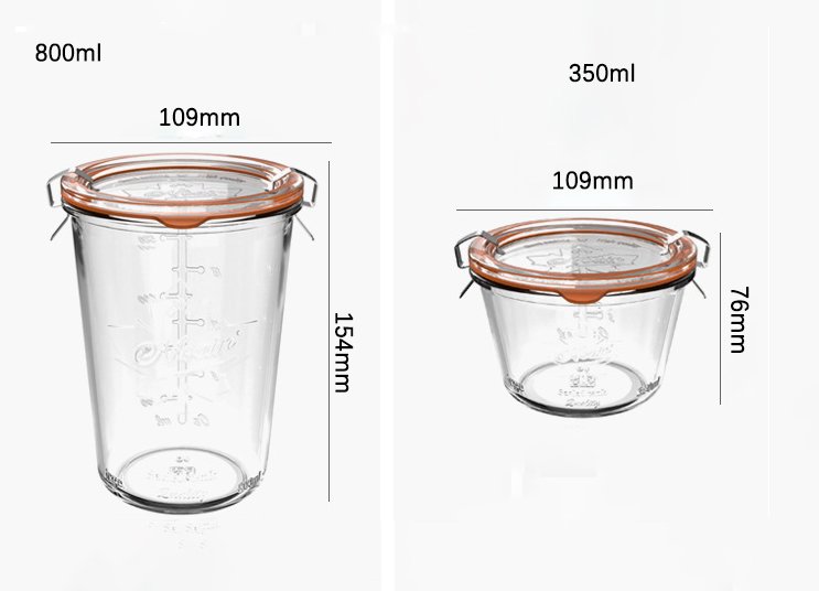Airtight Glass Canning Jars (2)