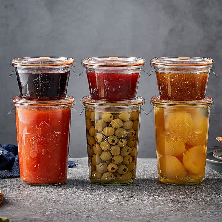 Airtight Glass Canning Jars (8)