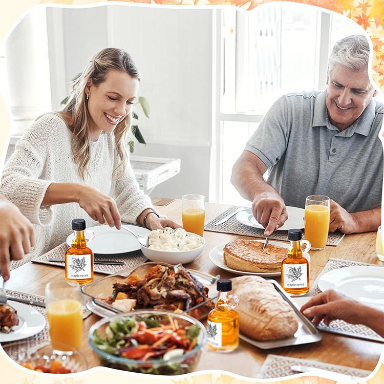 Glass Maple Syrup Bottles (3)