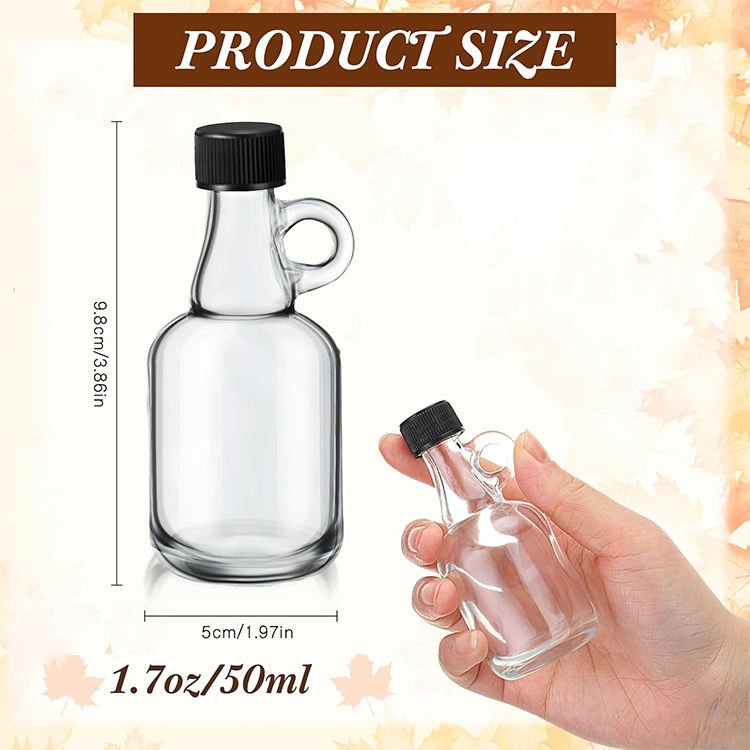 Glass Maple Syrup Bottles (4)