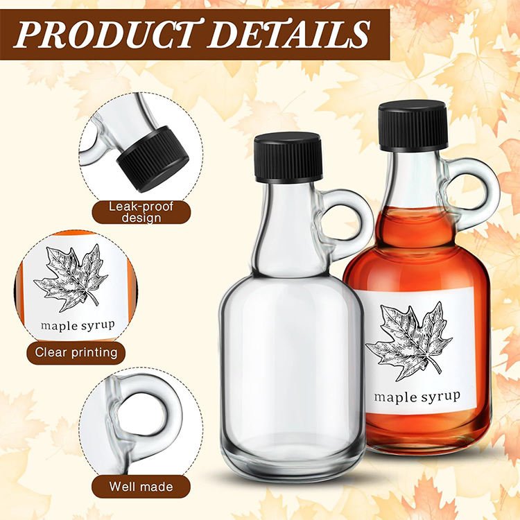 Glass Maple Syrup Bottles (5)