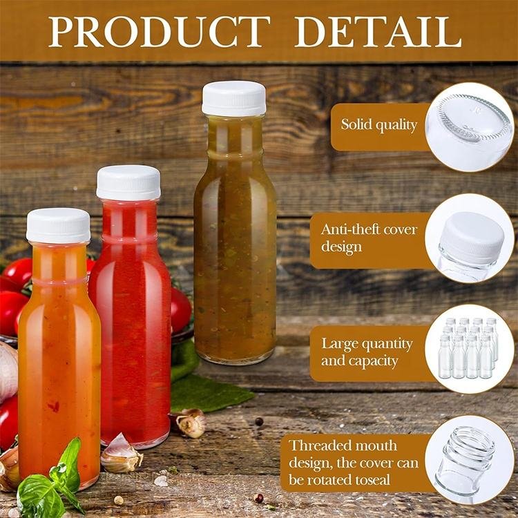 Hot Sauces Storage Glass Bottle (3)