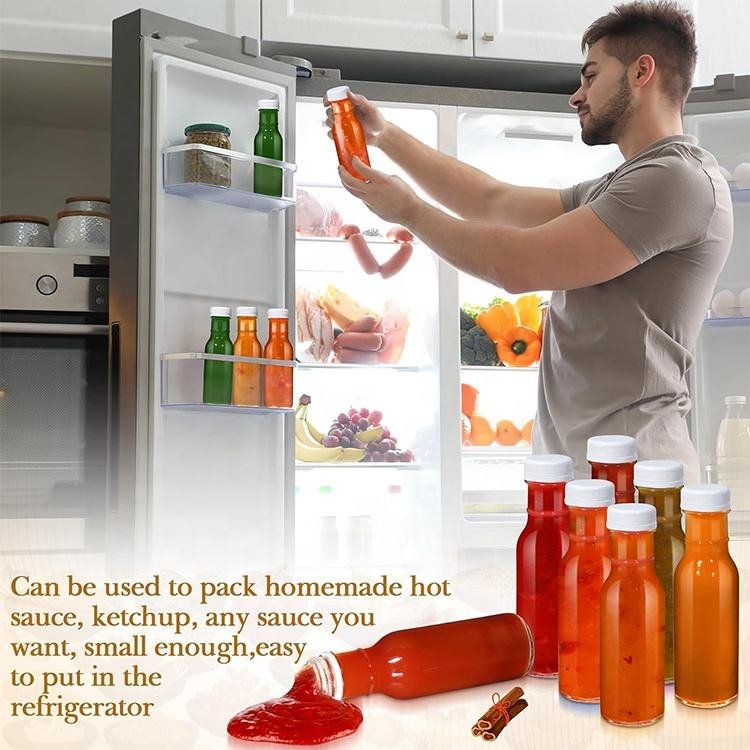 Hot Sauces Storage Glass Bottle (4)