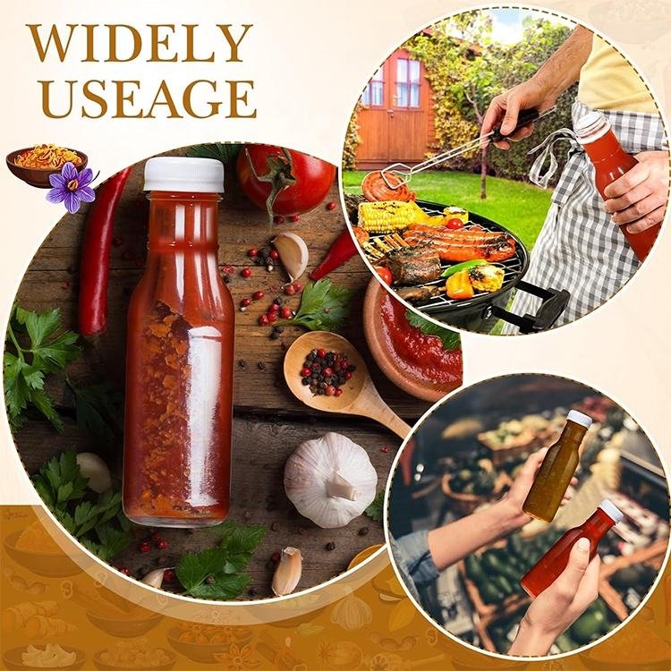 Hot Sauces Storage Glass Bottle (6)