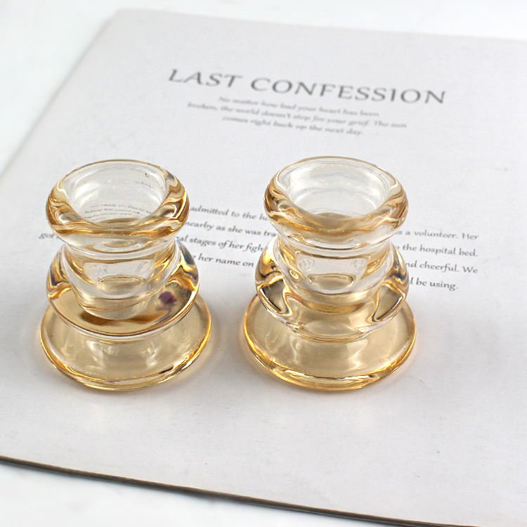 Unique Shape Vintage Glass Candle Jars (4)