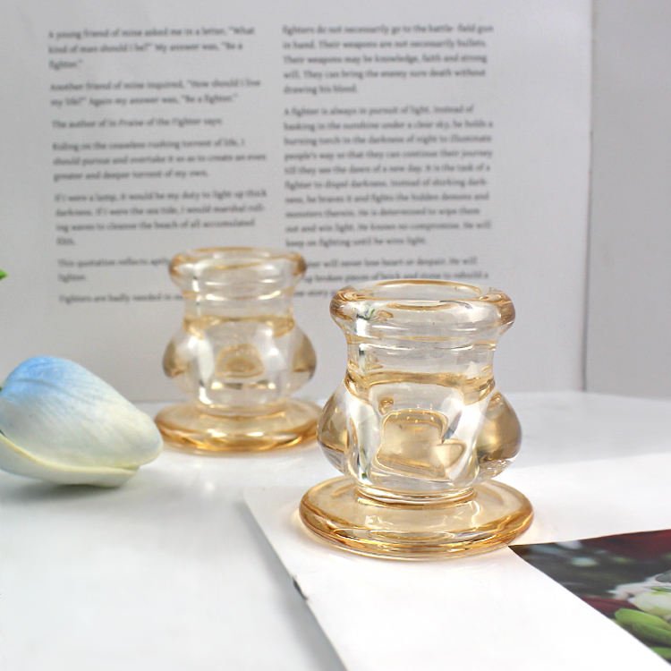 Unique Shape Vintage Glass Candle Jars (5)