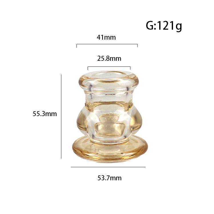 Unique Shape Vintage Glass Candle Jars (6)