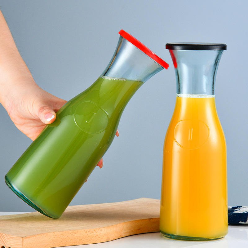 Wide Mouth Beverage Juice Glass Bottle (4)