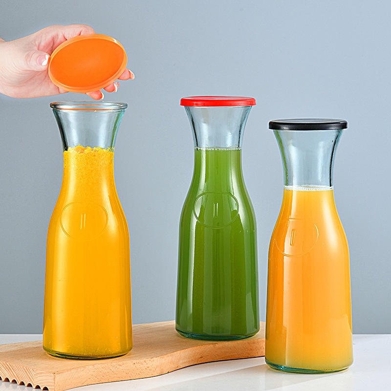 Wide Mouth Beverage Juice Glass Bottle (5)